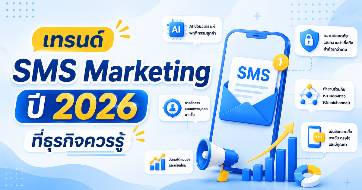 เทรนด์ SMS Marketing ปี 2026 ที่ธุรกิจควรรู้